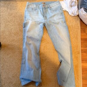 MOTHER Light Wash Straight Leg Jeans